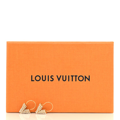 Louis Vuitton Pearl Brass Essential V Hoop Earrings Gold 5 of 5
