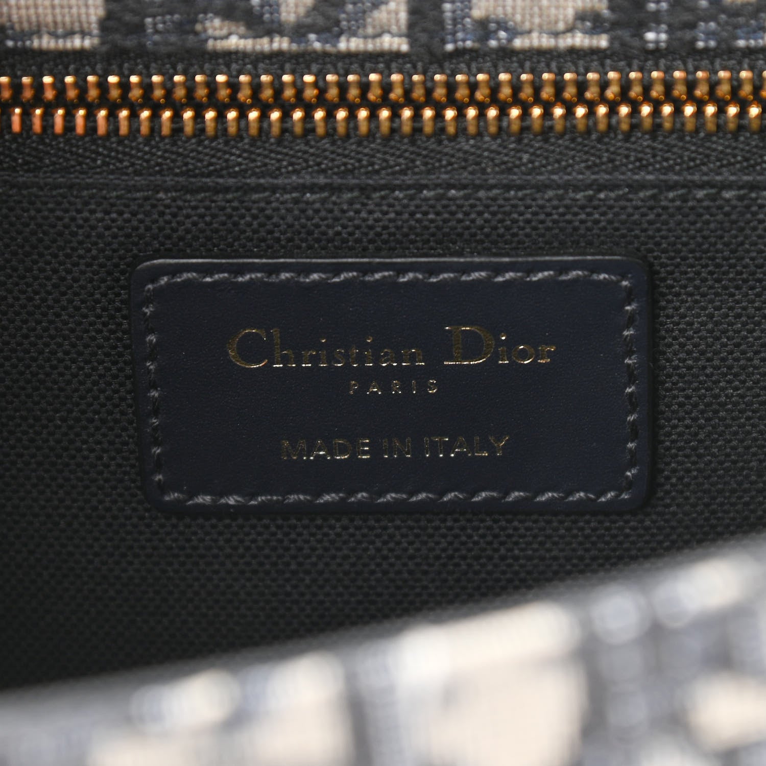 Christian Dior Oblique 30 Montaigne Chain Flap Bag Blue 5 of 9