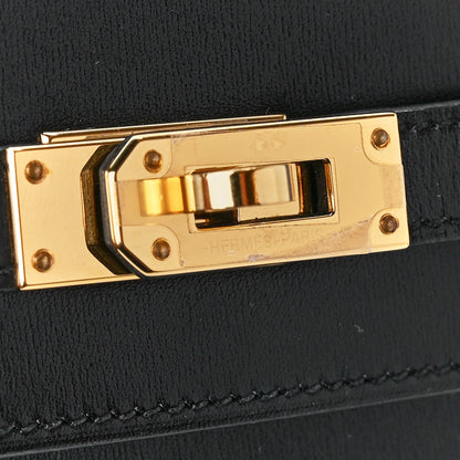 Hermes Box Kelly Wallet To Go Black 7 of 12