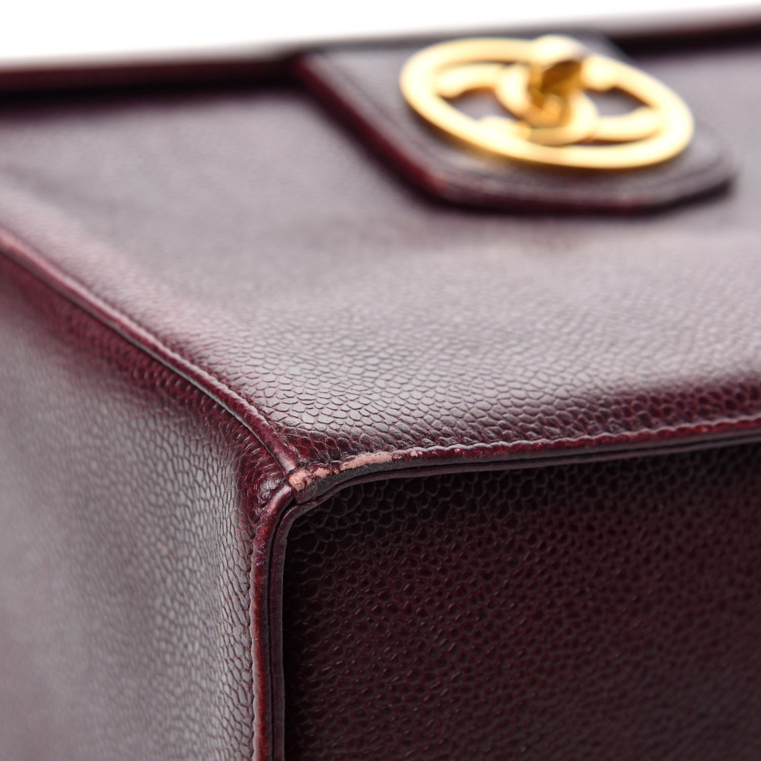 Chanel Caviar Vanity Case Burgundy 8 of 15
