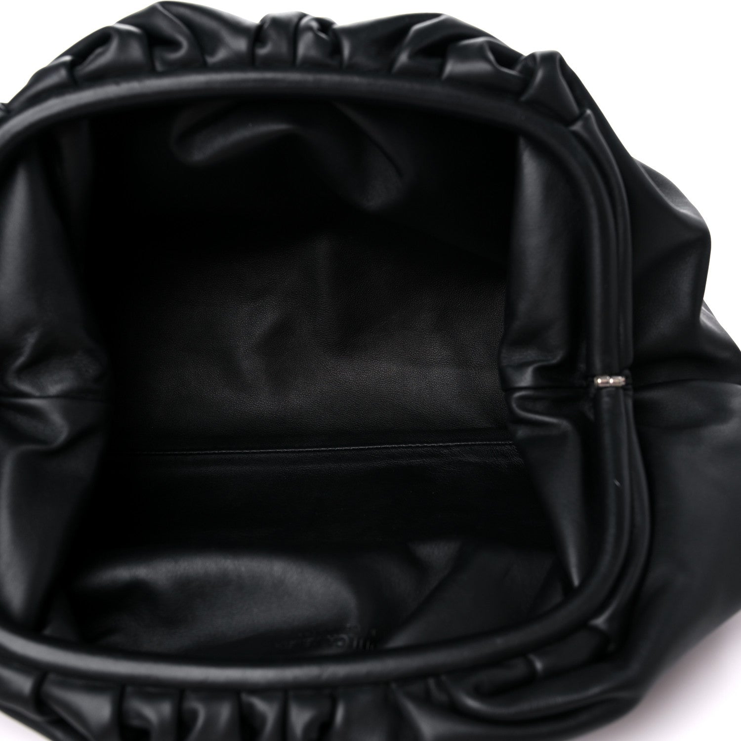 Bottega Veneta Smooth Butter Calf The Pouch Oversized Clutch Black 5 of 8