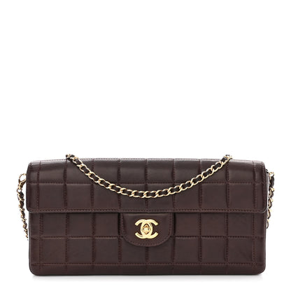 Chanel Lambskin East West Chocolate Bar Flap Brown 1 of 11