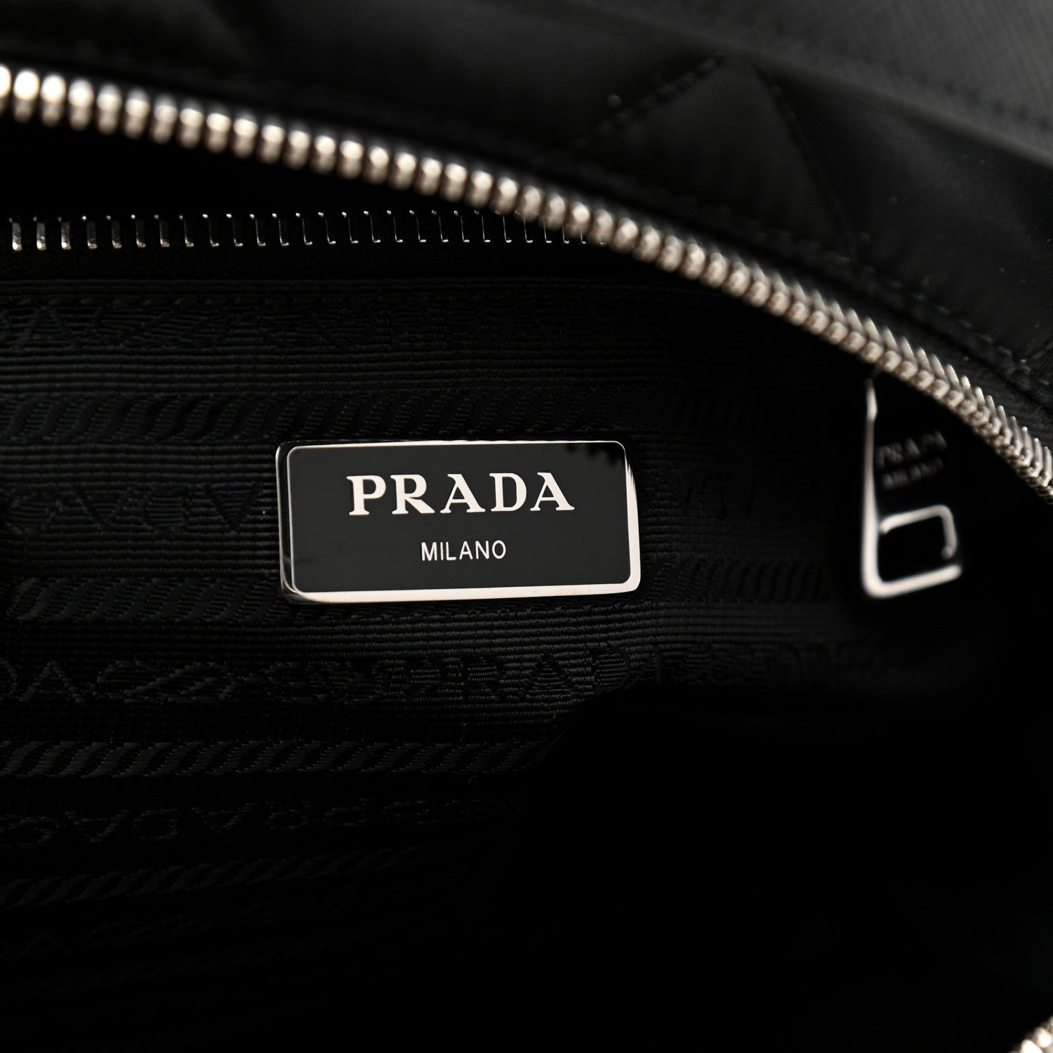 Prada Nylon Tessuto Impuntu Quilted Backpack Black 6 of 7