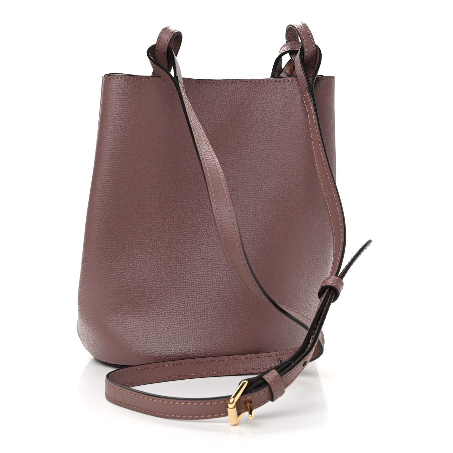 Haymarket Check Colours Small Lorne Bucket Crossbody Light Elderberry