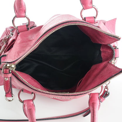 Miu Miu Vitello Lux Mini Bow Bag Pink 5 of 7