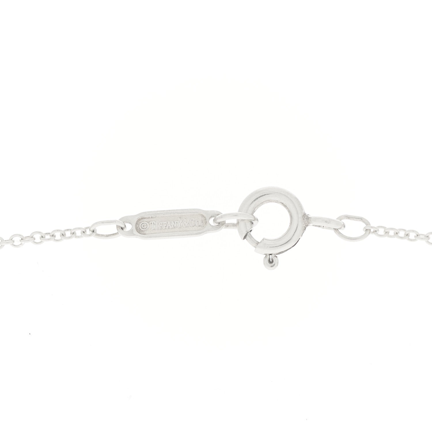 Tiffany Sterling Silver 1837 Circle Pendant Necklace 4 of 5
