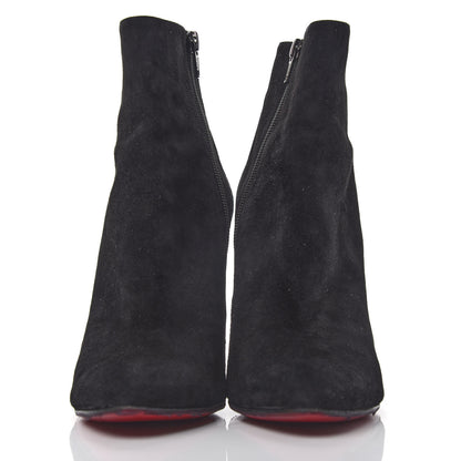 Christian Louboutin Veau Velours Eloise 100 Booty 40 Black 2 of 10