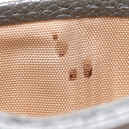 Chanel Metallic Goatskin CC Button Card Holder Silver 13 of 14