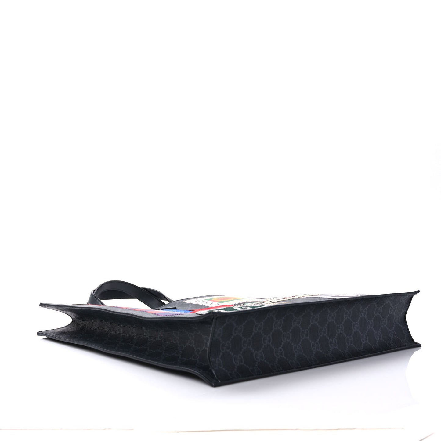 GG Supreme Monogram Night Courrier Vertical Tote Black Multicolor