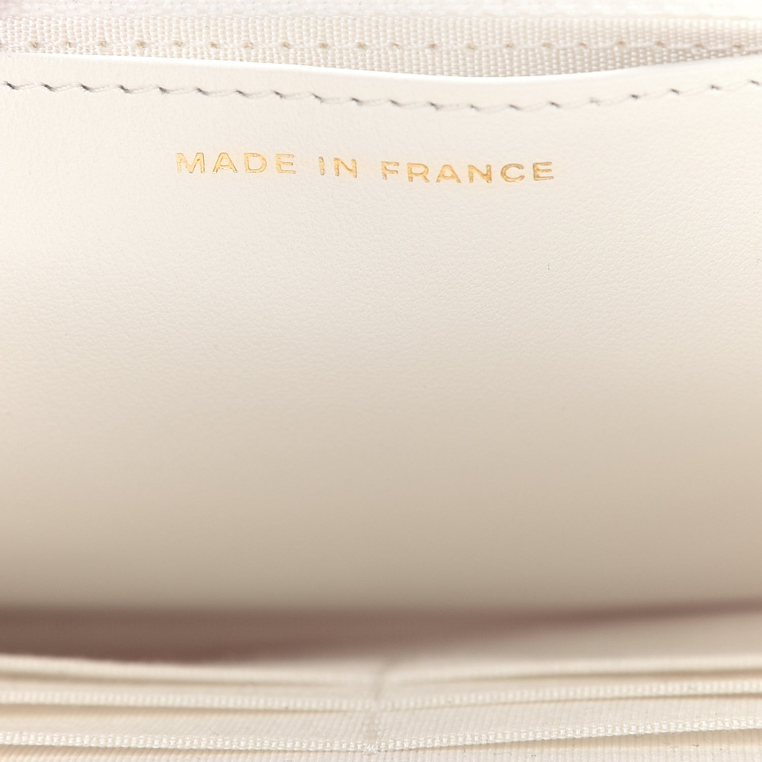 Chanel Caviar Chevron Boy Wallet On Chain WOC White 7 of 10