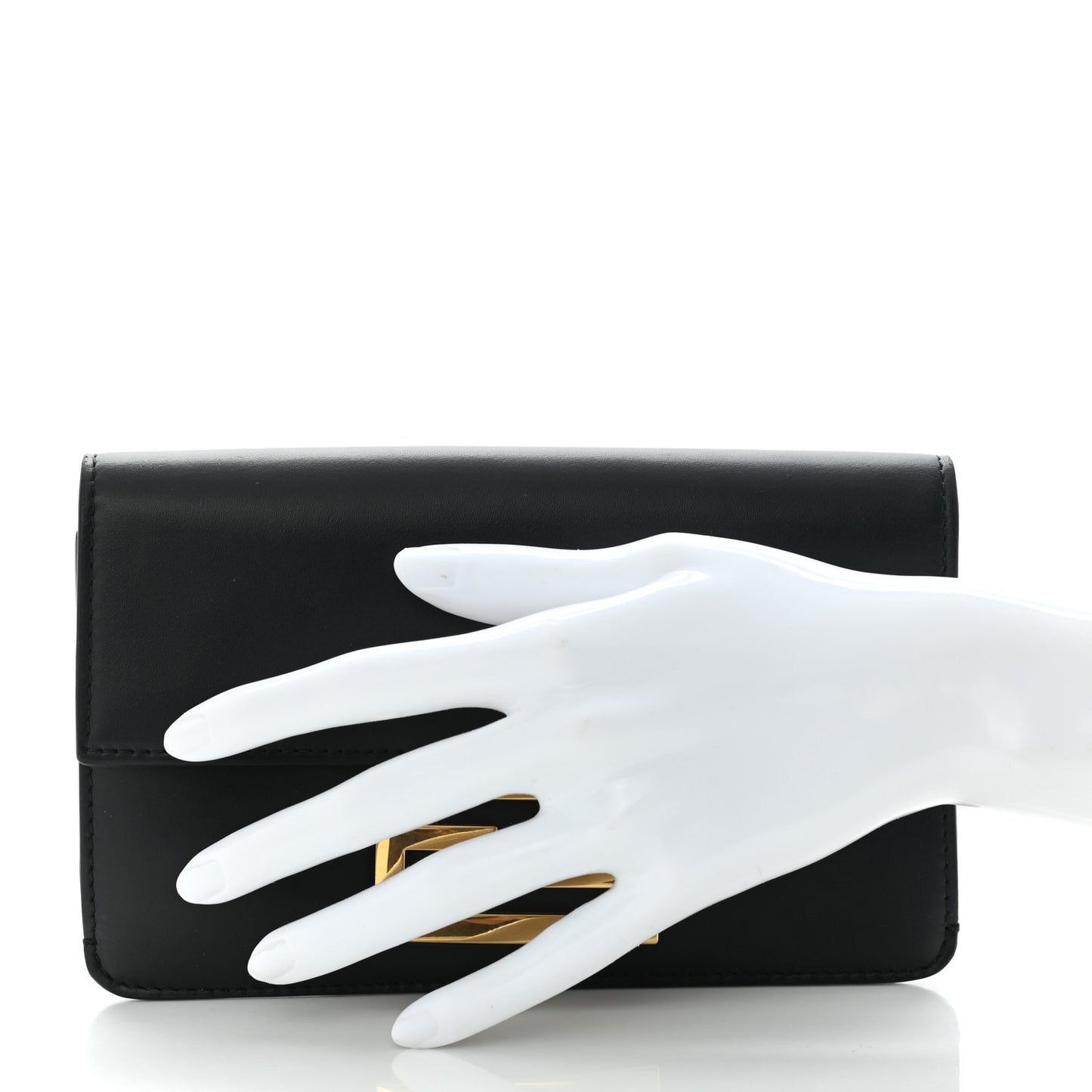Vitello King Mini Flat Baguette Black