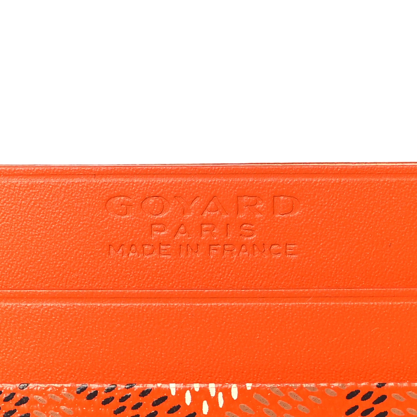 Goyardine Saint Sulpice Card Holder Orange