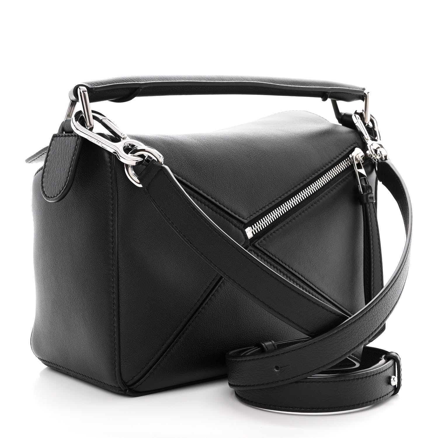 Loewe Calfskin Small Puzzle Bag Black 3 of 10