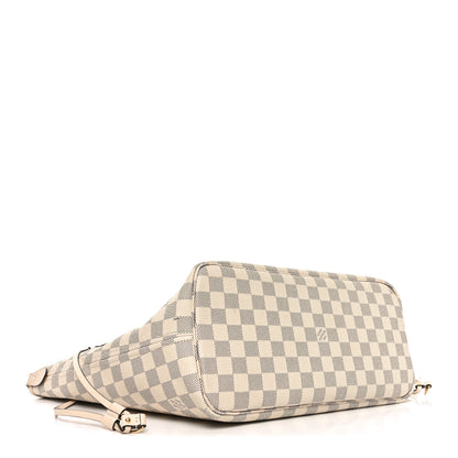 Louis Vuitton Damier Azur Braided Neverfull MM Pink 4 of 10