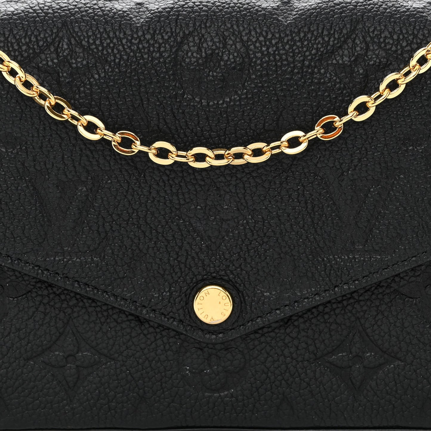 Empreinte Pochette Felicie Chain Wallet Black