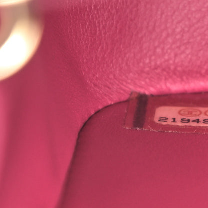 Chanel Shiny Alligator Mini Flap Pink 7 of 13