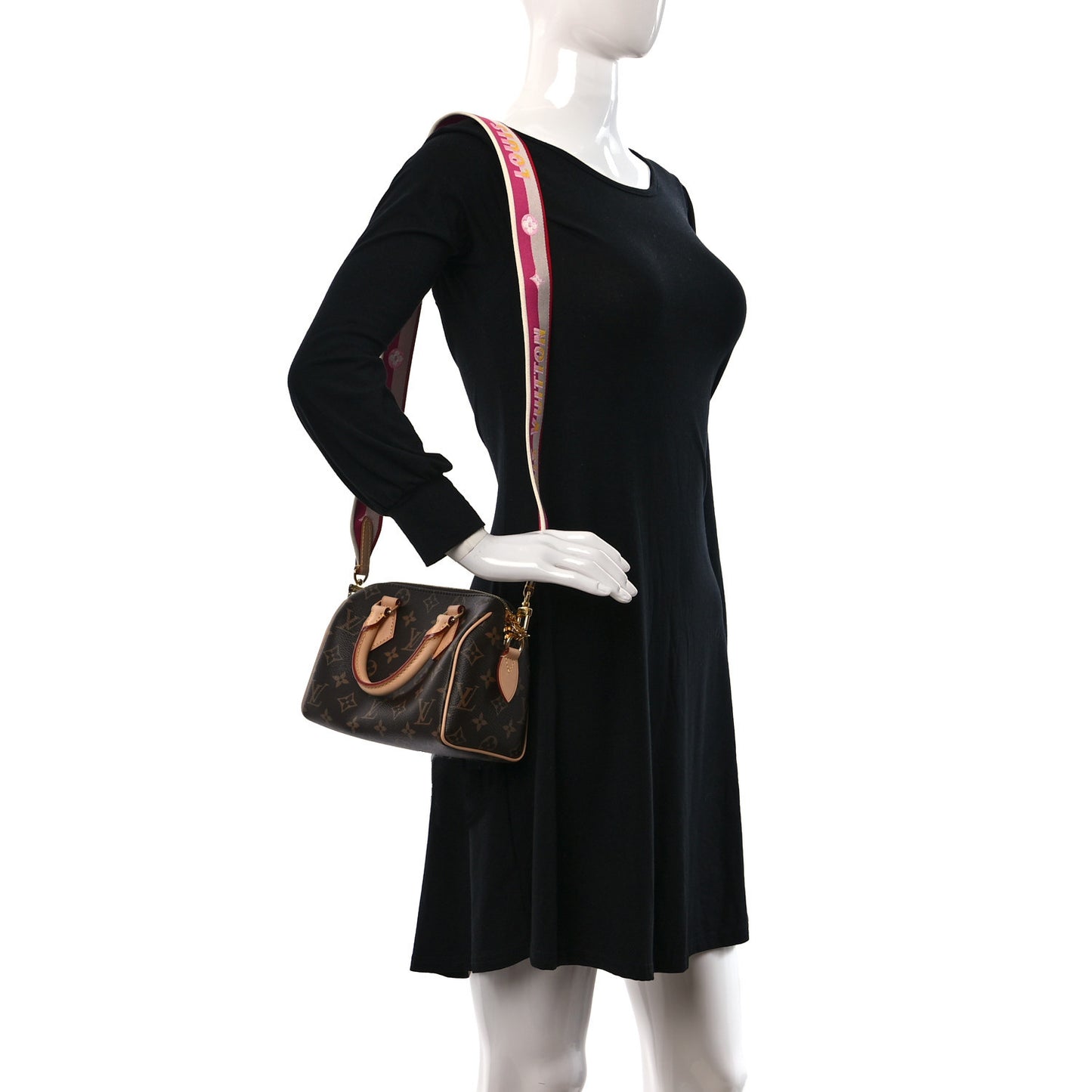 Monogram Speedy Bandouliere 20 Fuchsia