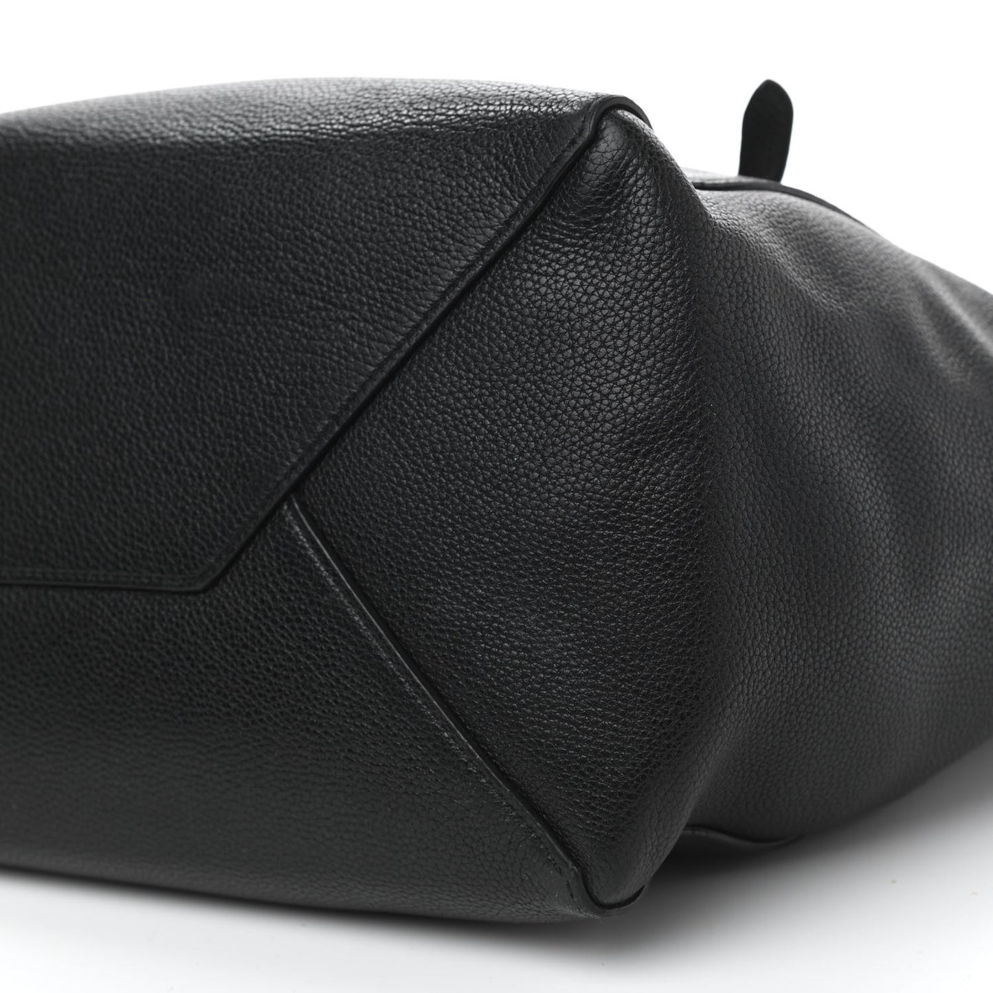 Soft Grained Calfskin Small Belt Cabas Phantom Black
