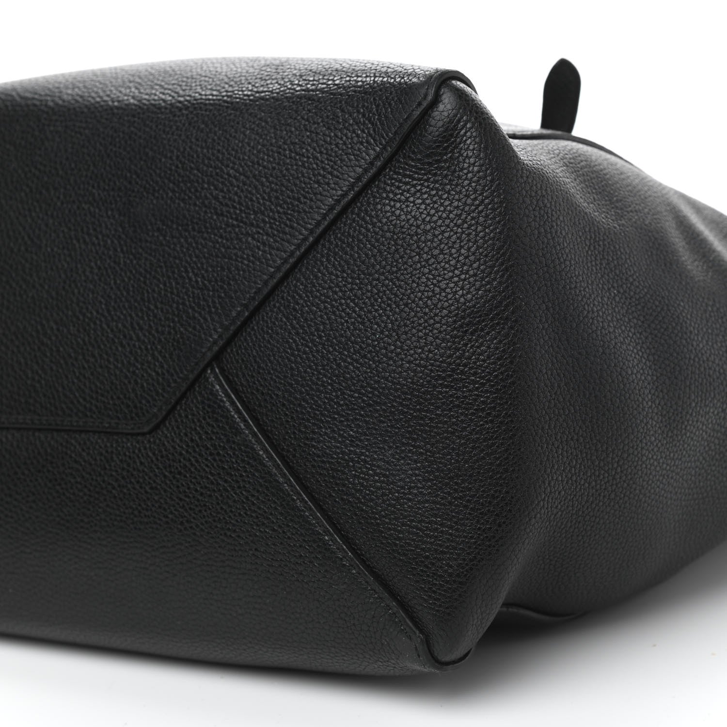 Celine Soft Grained Calfskin Small Belt Cabas Phantom Black 10 of 15