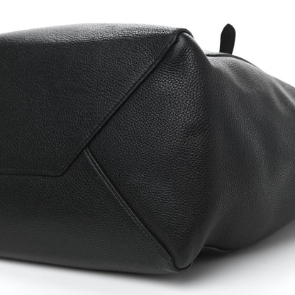 Celine Soft Grained Calfskin Small Belt Cabas Phantom Black 10 of 15