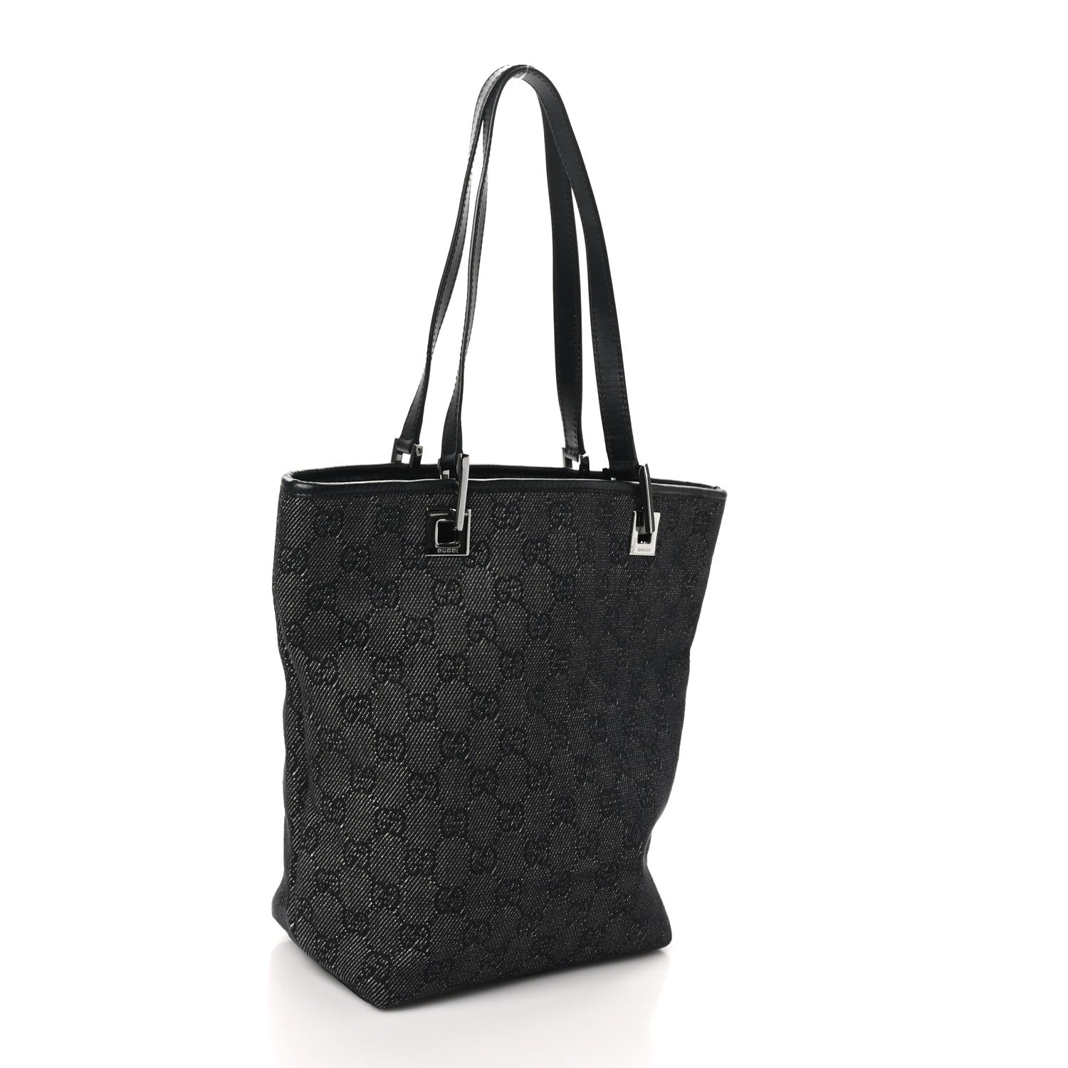Gucci Monogram Small Bucket Tote Black 3 of 10