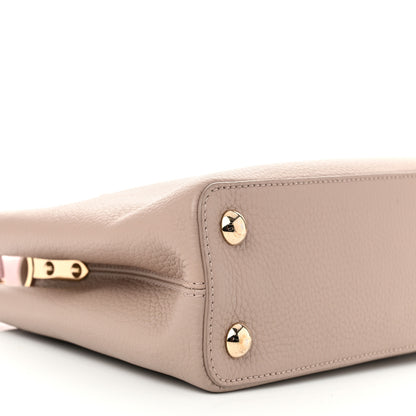 Louis Vuitton Taurillon Capucines BB Galet Creme Rose 8 of 9