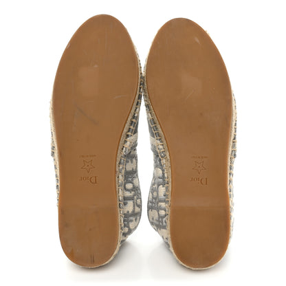 Christian Dior Oblique Embroidered Granville 15mm Espadrilles 37 Grey Stone 5 of 12