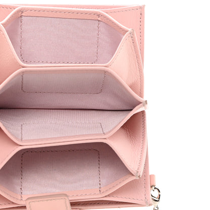 Christian Dior CHRISTIAN DIOR Patent Cannage Lady Dior 5-Gusset Card Holder Pink 5 of 8