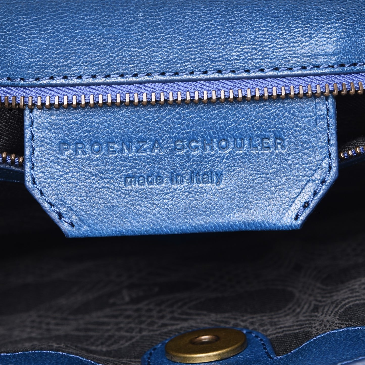 Lambskin Medium PS1 Satchel Peacock