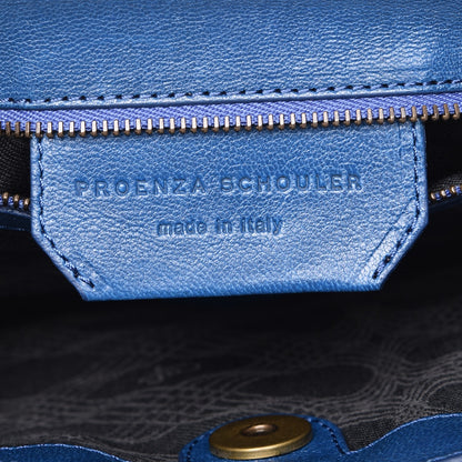 Proenza Schouler Lambskin Medium PS1 Satchel Peacock 7 of 9