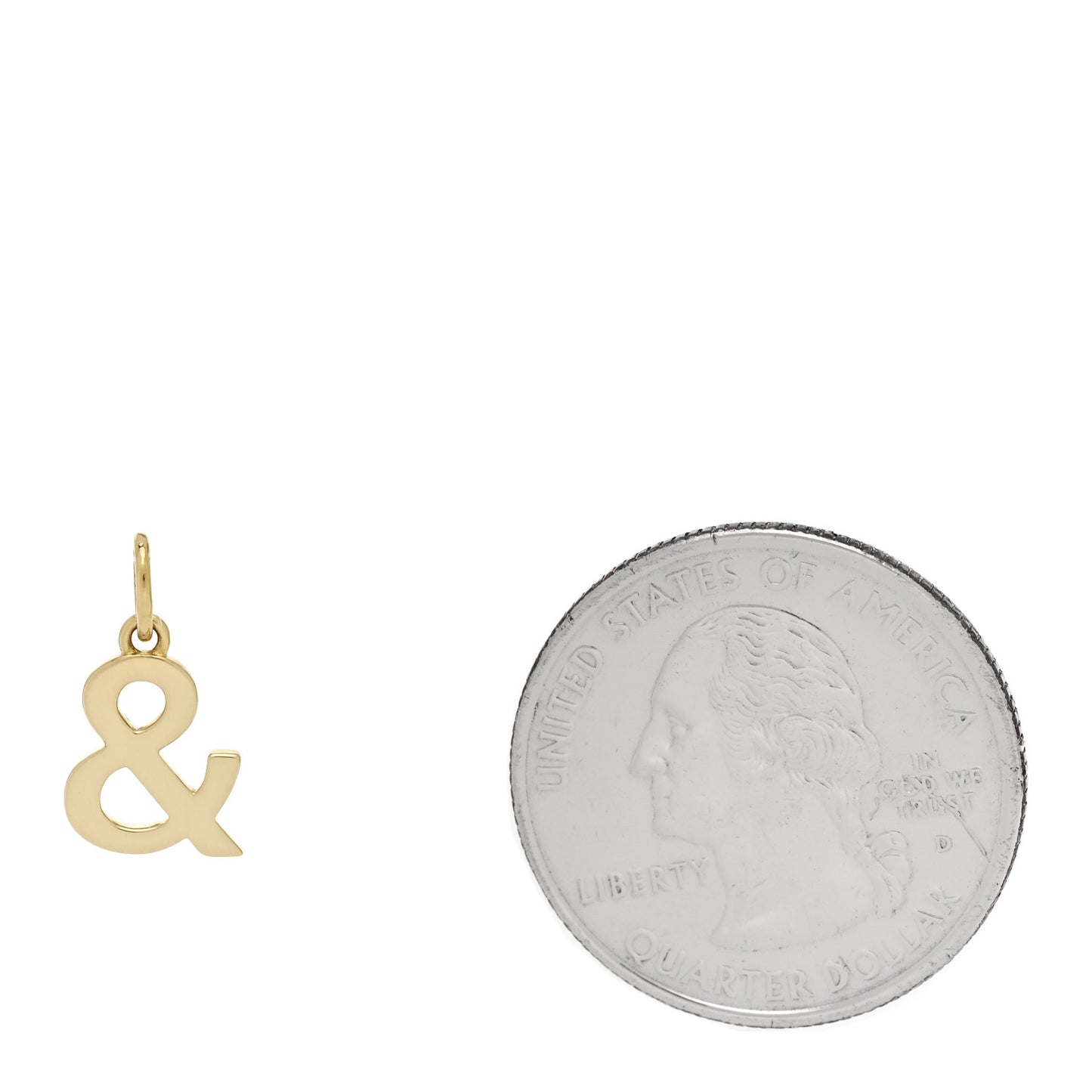 18K Yellow Gold Ampersand Pendant