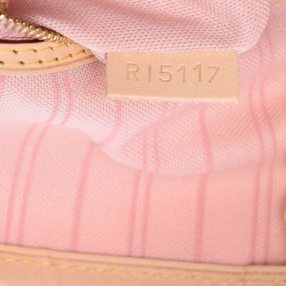 Louis Vuitton Damier Azur Delightful MM Rose Ballerine 7 of 7