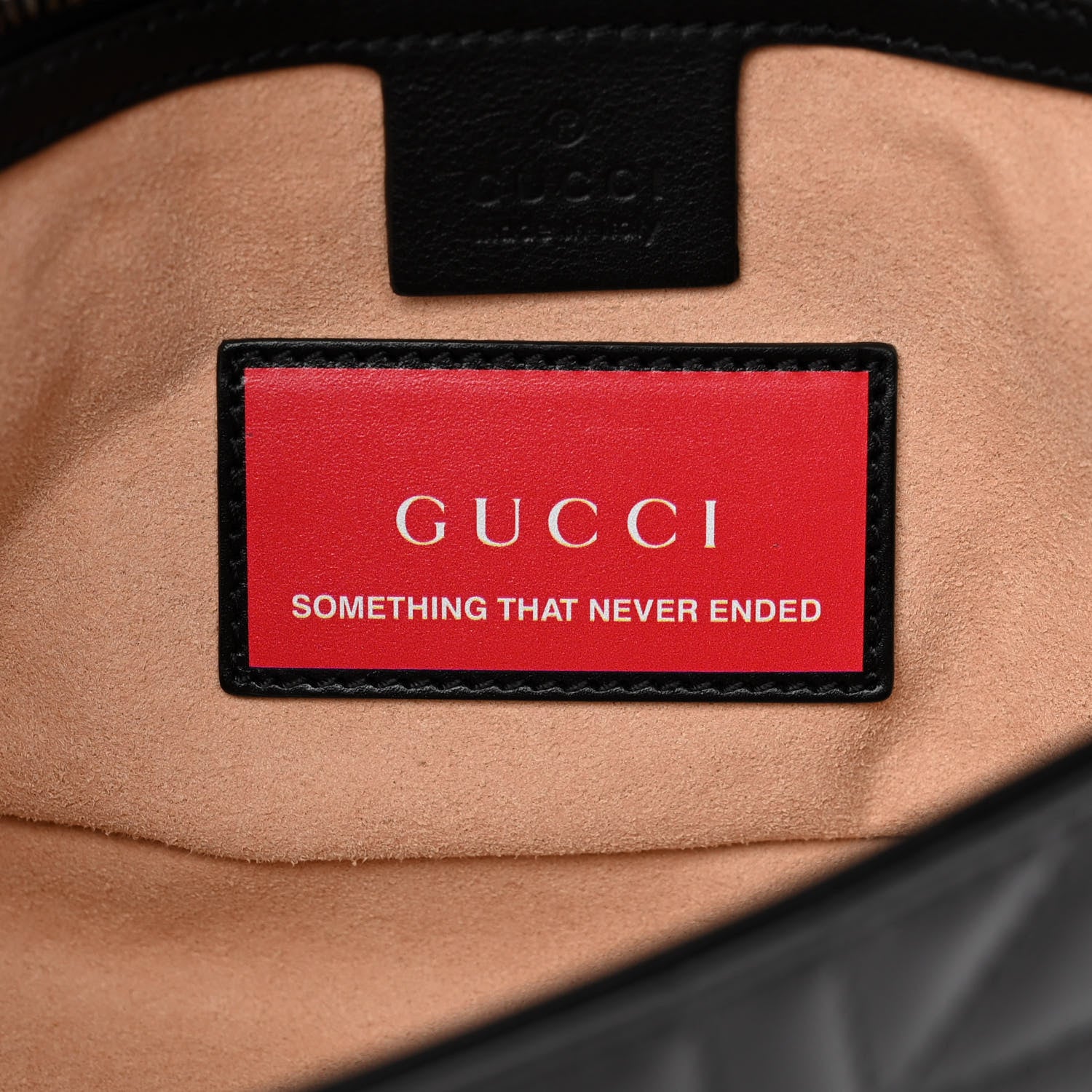 Gucci Calfskin Matelasse Studded Small Pearly GG Marmont Shoulder Bag Black 6 of 13