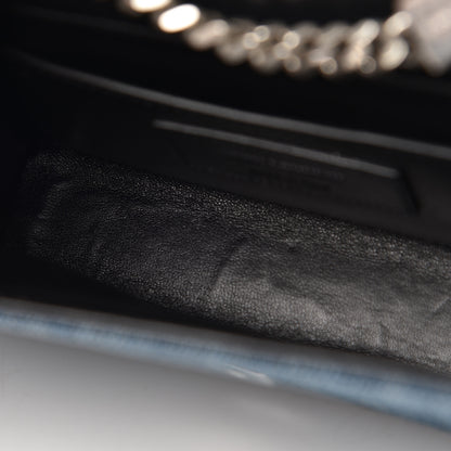 Saint Laurent Denim Small Classic Monogram Kate Satchel Blue 8 of 11