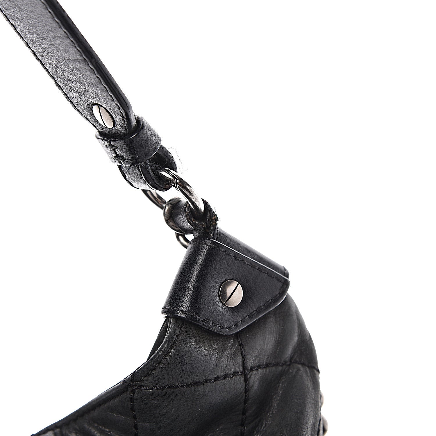 Chanel Iridescent Calfskin Coco Daily Hobo Black 15 of 18
