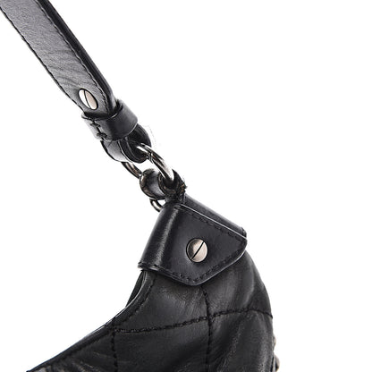 Chanel Iridescent Calfskin Coco Daily Hobo Black 15 of 18