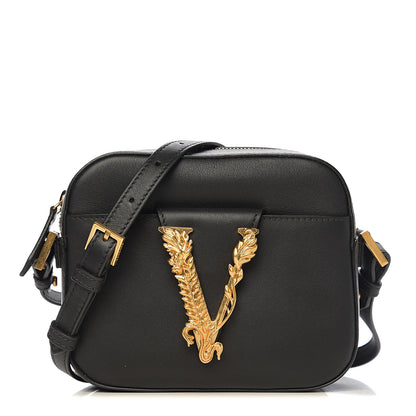 Versace Nappa Virtus Camera Bag Black 1 of 8