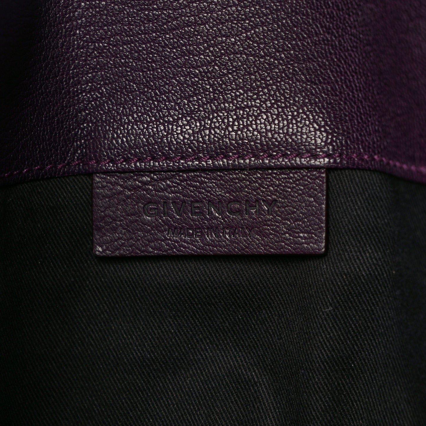 Sugar Goatskin Medium Antigona Envelope Clutch Burgundy
