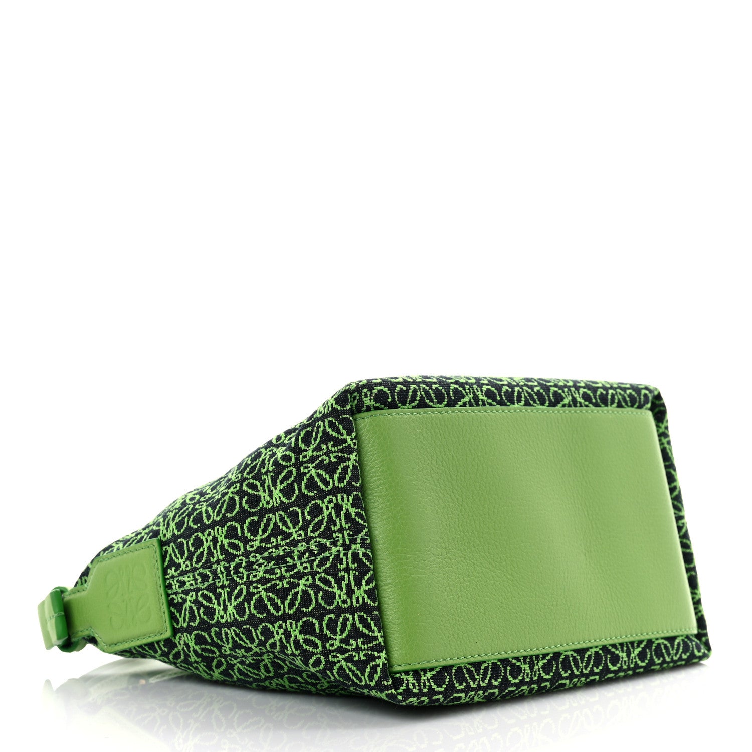 Loewe Jacquard Anagram Calfskin Small Cubi Bag Apple Green 5 of 9