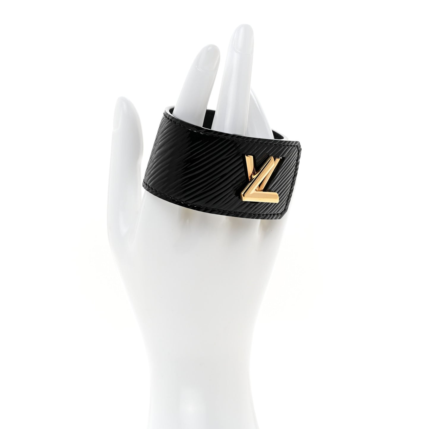 Epi Twist It Cuff Bracelet 17 Black