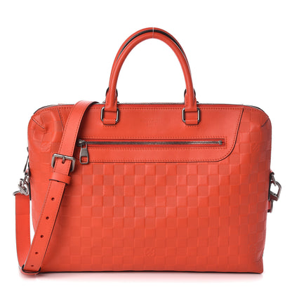 Louis Vuitton Damier Infini Porte-Documents Jour Briefcase Magma 1 of 9