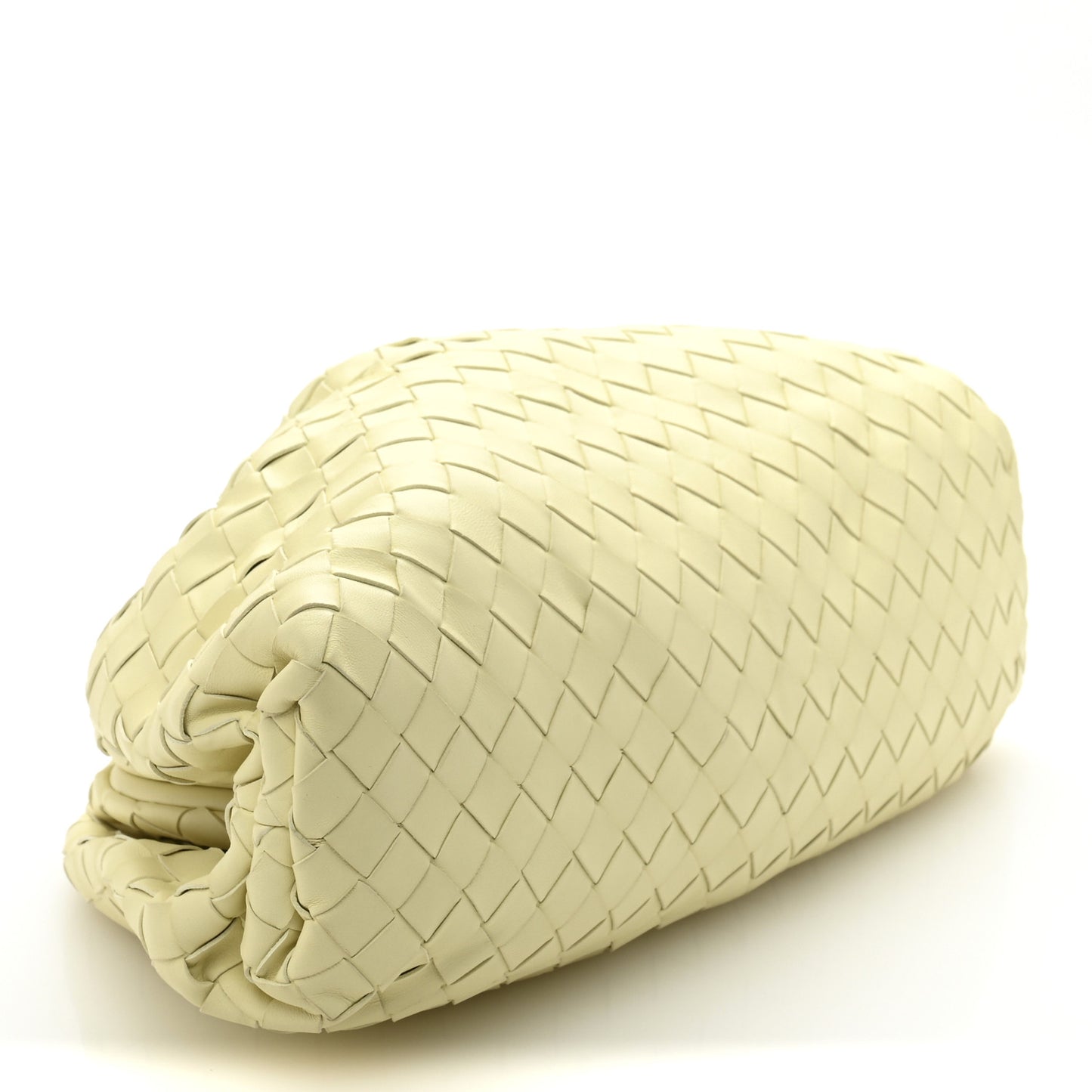 Nappa Maxi Intrecciato The Pouch Oversized Clutch Ice Cream