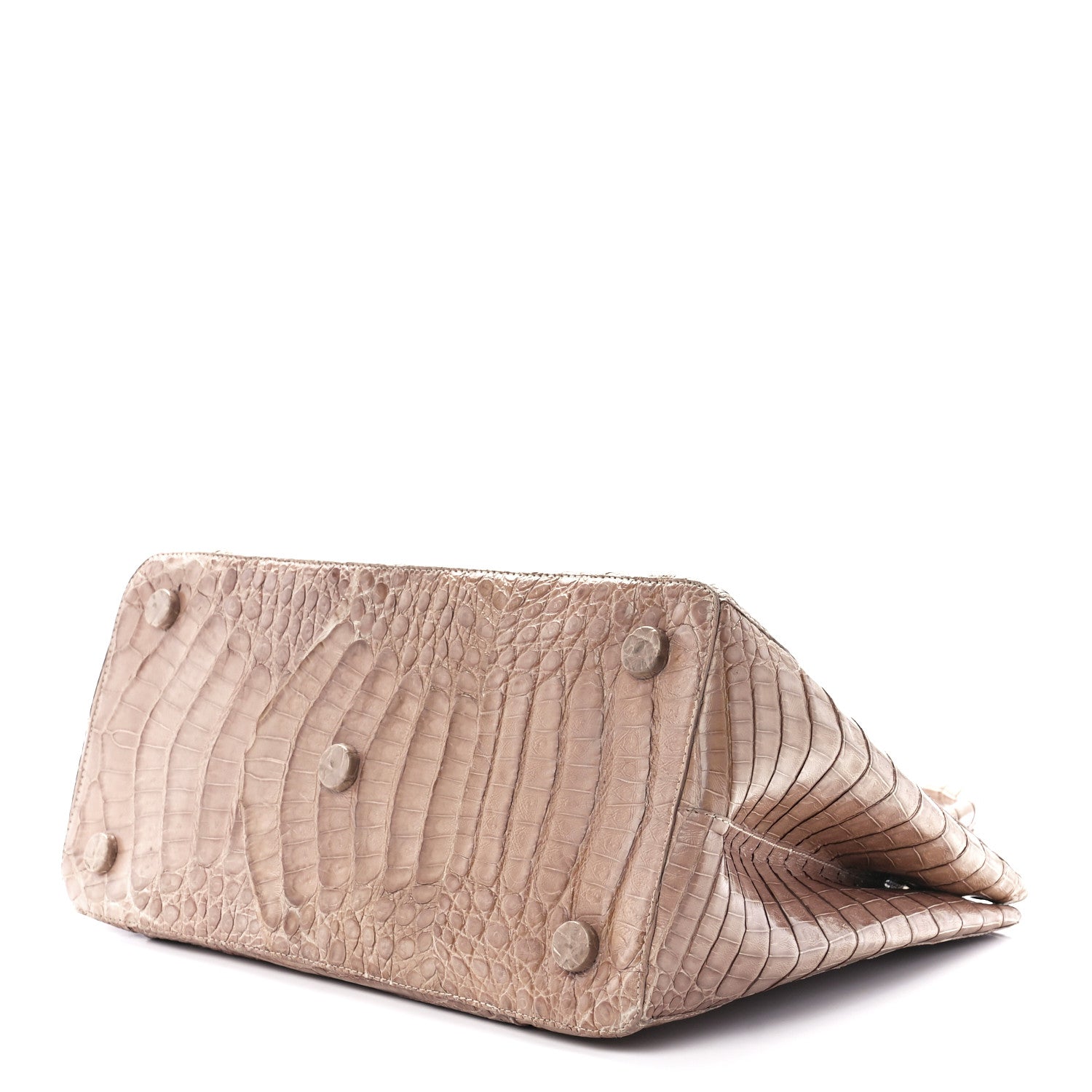 Nancy Gonzalez Crocodile Top Handle Shoulder Bag Brown 9 of 11
