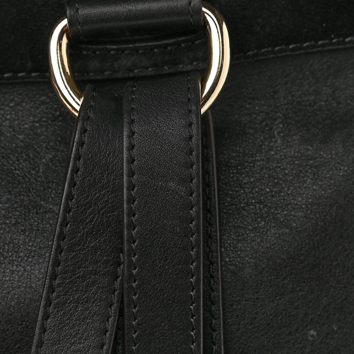 Chloe Suede Calfskin Small Faye Backpack Black 13 of 14
