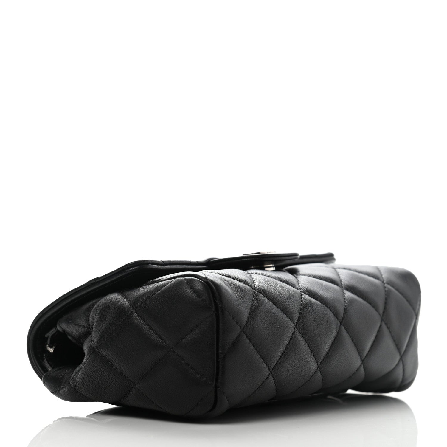 Chanel Lambskin Quilted Flap Cosmetic Case Black 4 of 14