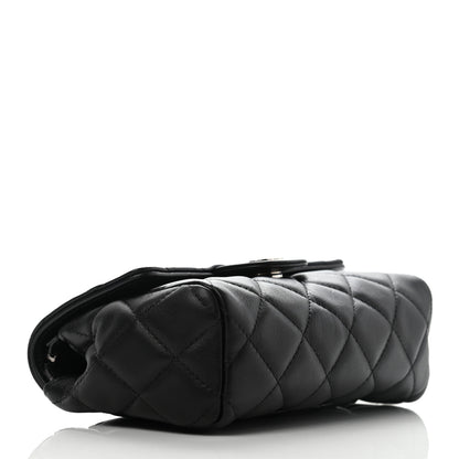 Chanel Lambskin Quilted Flap Cosmetic Case Black 4 of 14