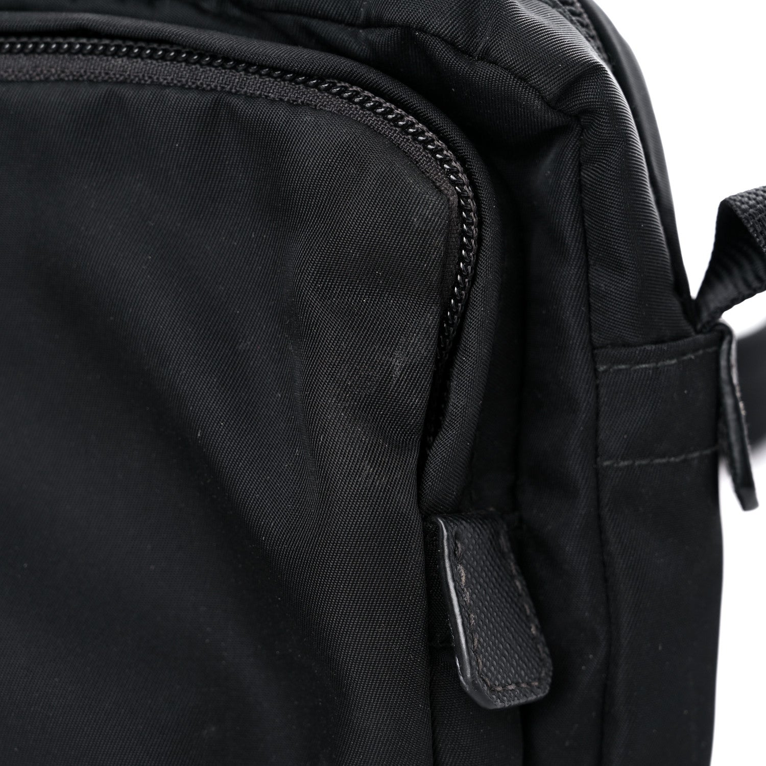 Prada Tessuto Nylon Messenger Bag Black 10 of 12