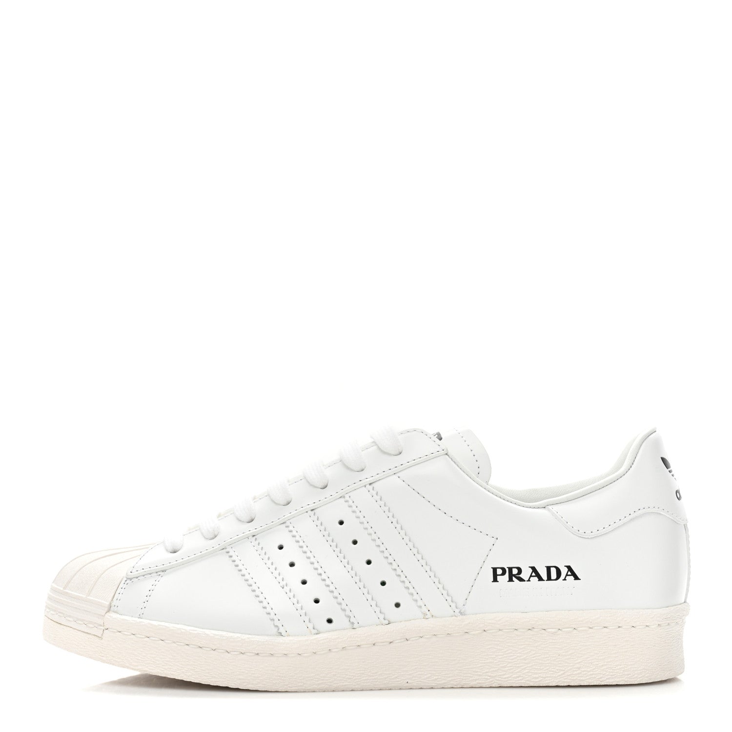 Prada X ADIDAS Calfskin Mens Superstar 450 Low Top Sneakers 8 White 1 of 10