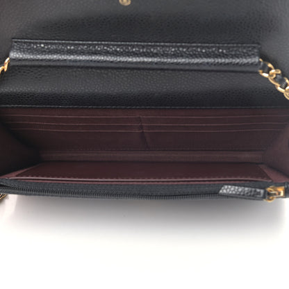Chanel Caviar Quilted Wallet On Chain WOC Black 4 of 7
