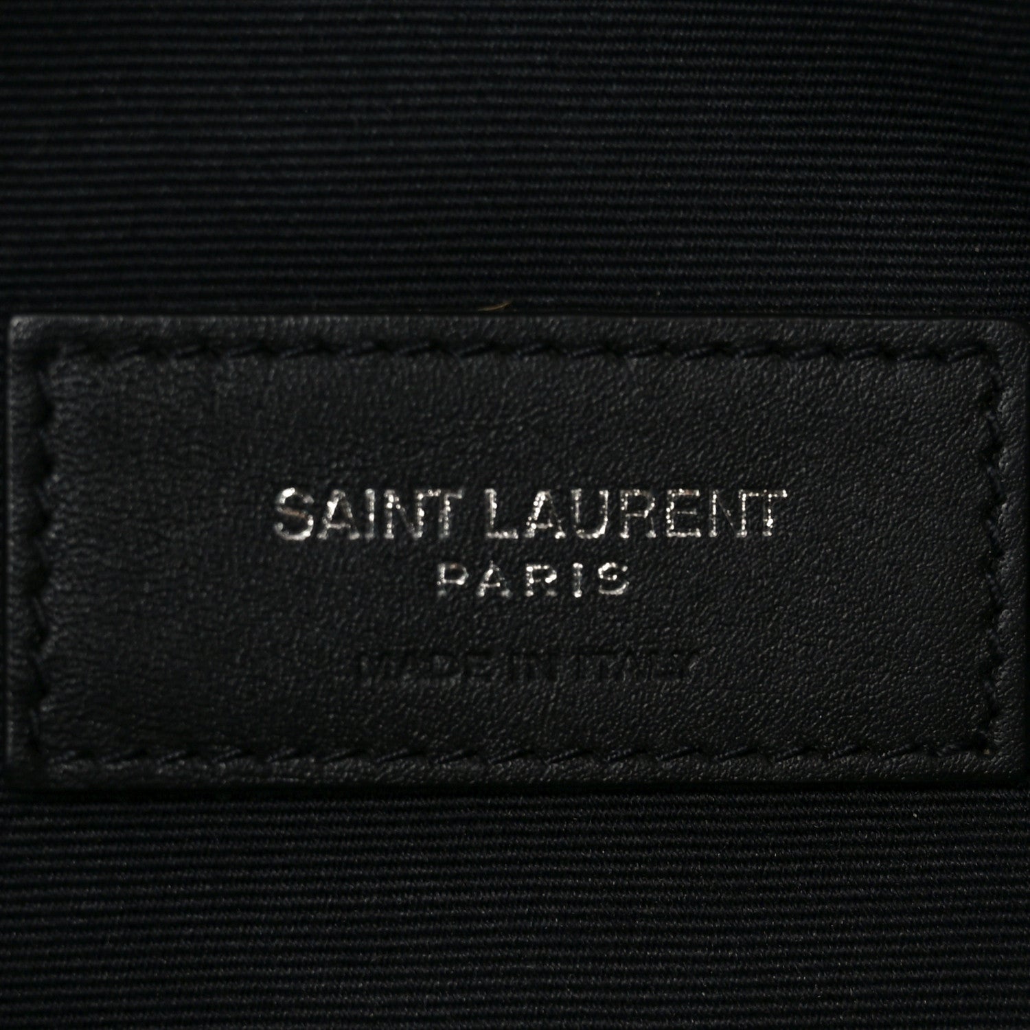 Saint Laurent Lambskin Monogram Belt Bag Black 5 of 9
